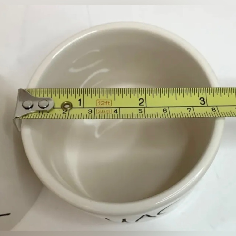 NEW Rae Dunn Salsa & Guac Dip Ceramic Serving Bowls with Wooden Spoons. - Picture 10 of 10